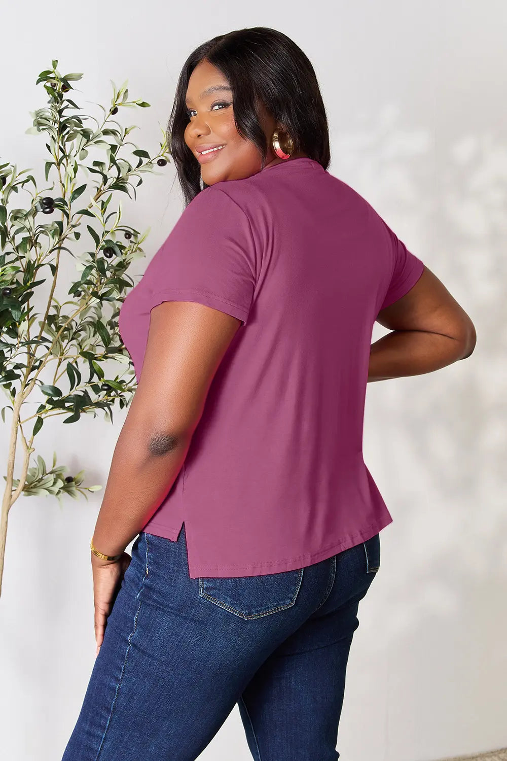 Basic Bae Plus Size Round Neck Short Sleeve T-Shirt for Women | Comfortable & Stylish Pretty Picks