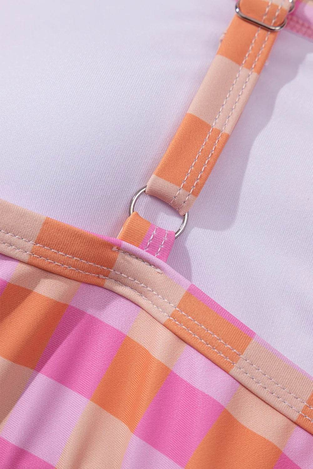 Plaid Print High Waist Bikini Set Pretty Picks