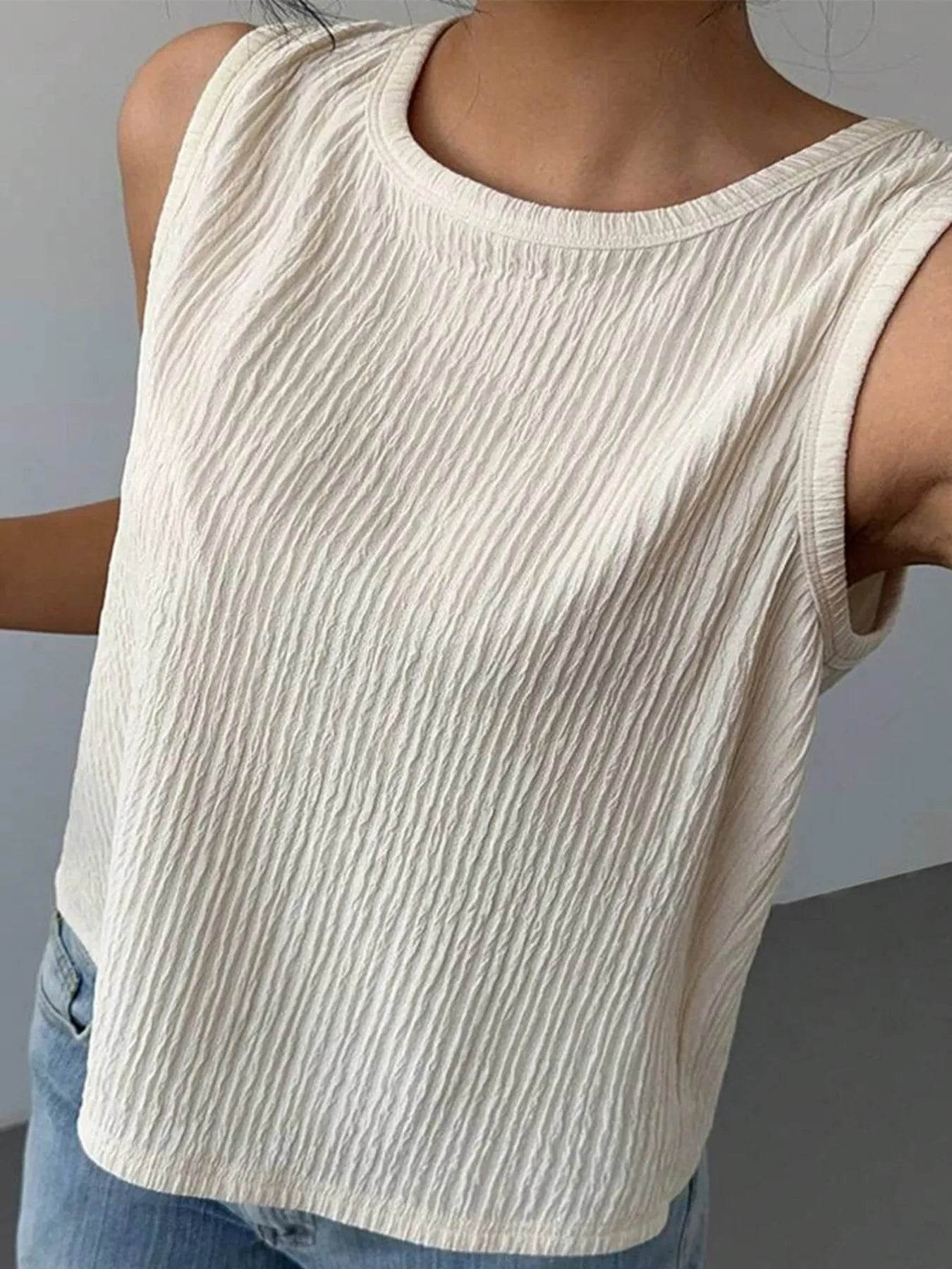 Bow Back Ribbed Tank Top Pretty Picks