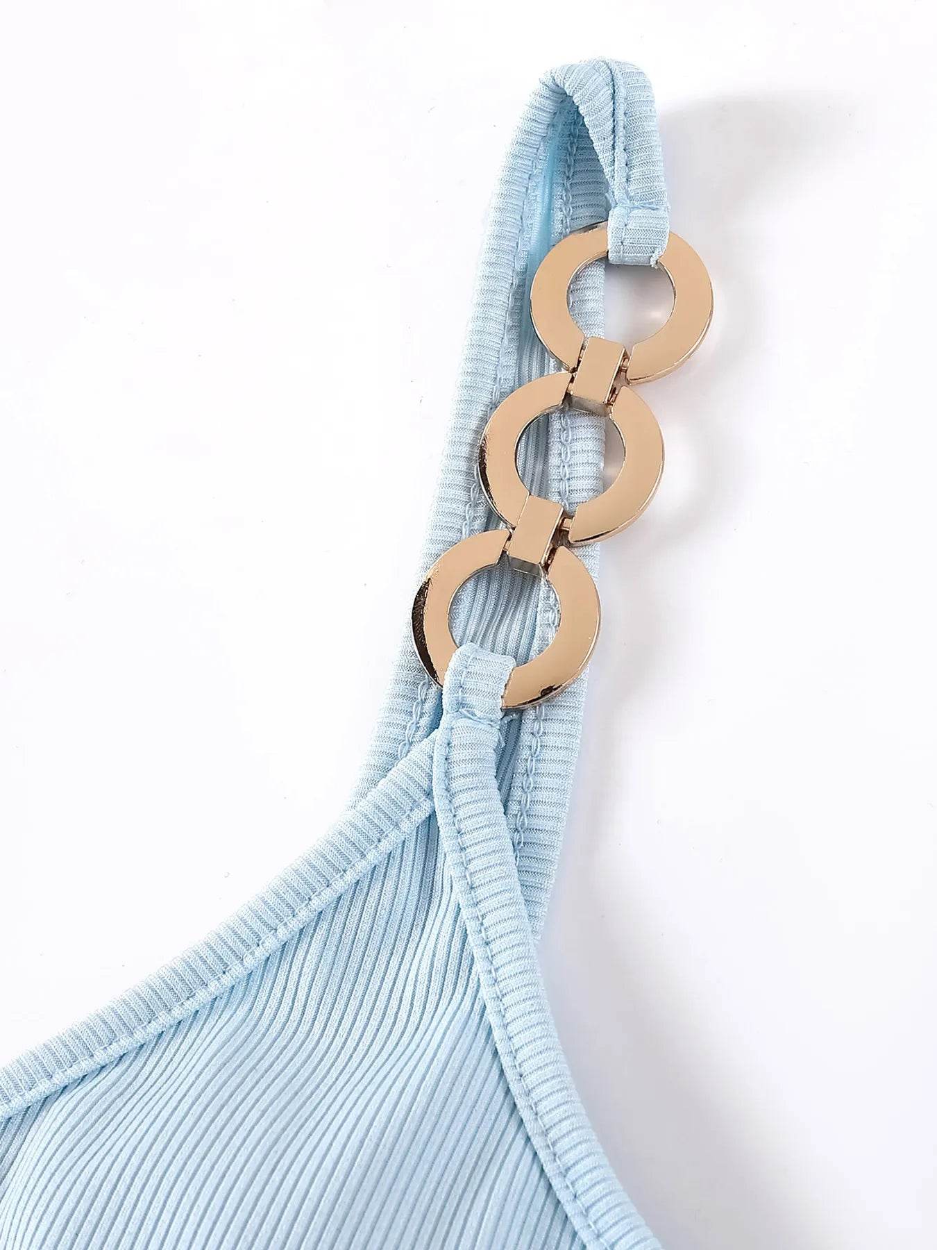 Chain Strap Ribbed Cami Top Pretty Picks