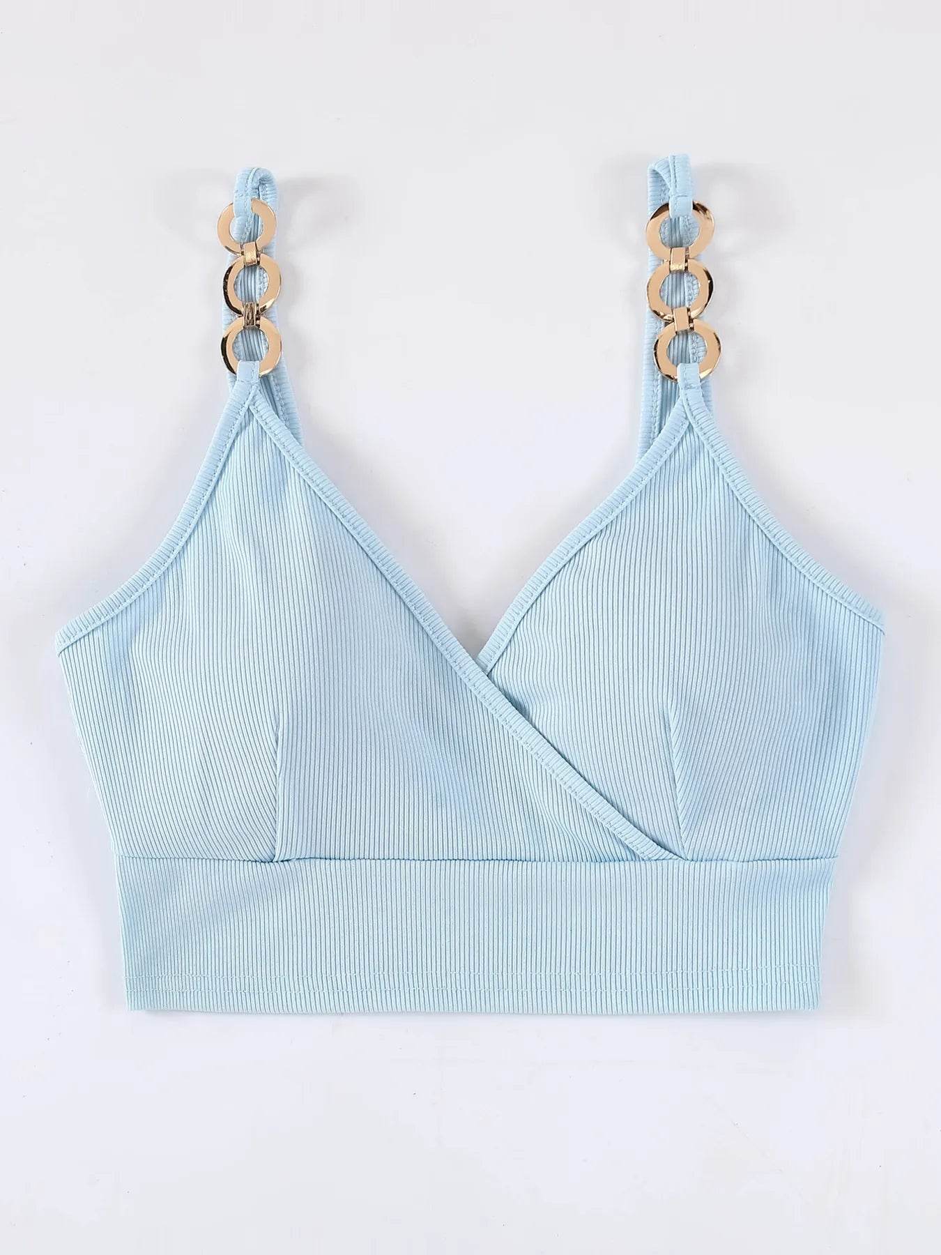 Chain Strap Ribbed Cami Top Pretty Picks