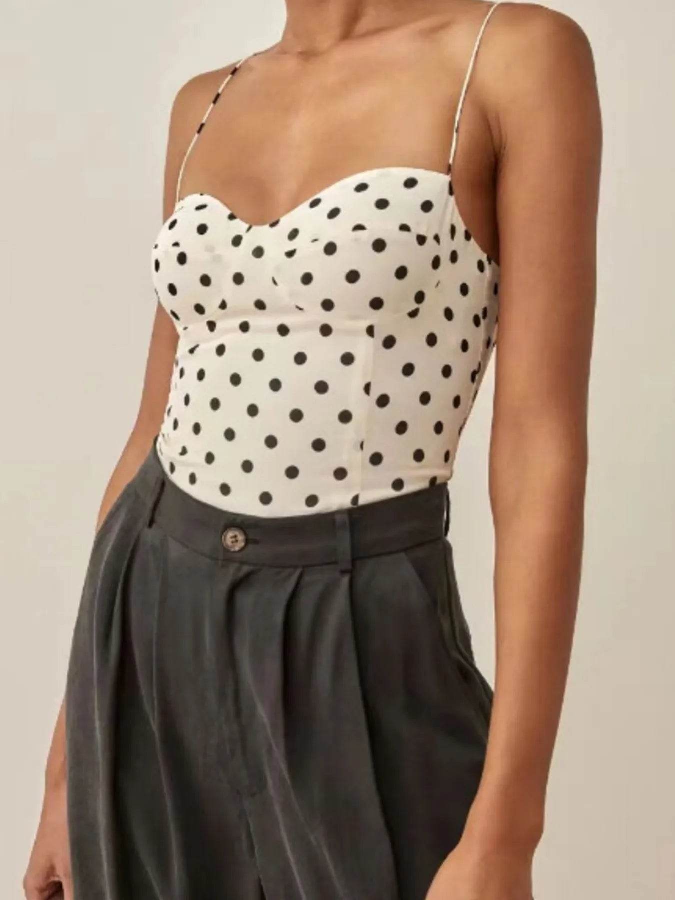 Printed Smocked Cami Top Dot Pretty Picks