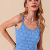SO ME Two Tone Floral Seamless Tank Top 2TONE DENIM Pretty Picks
