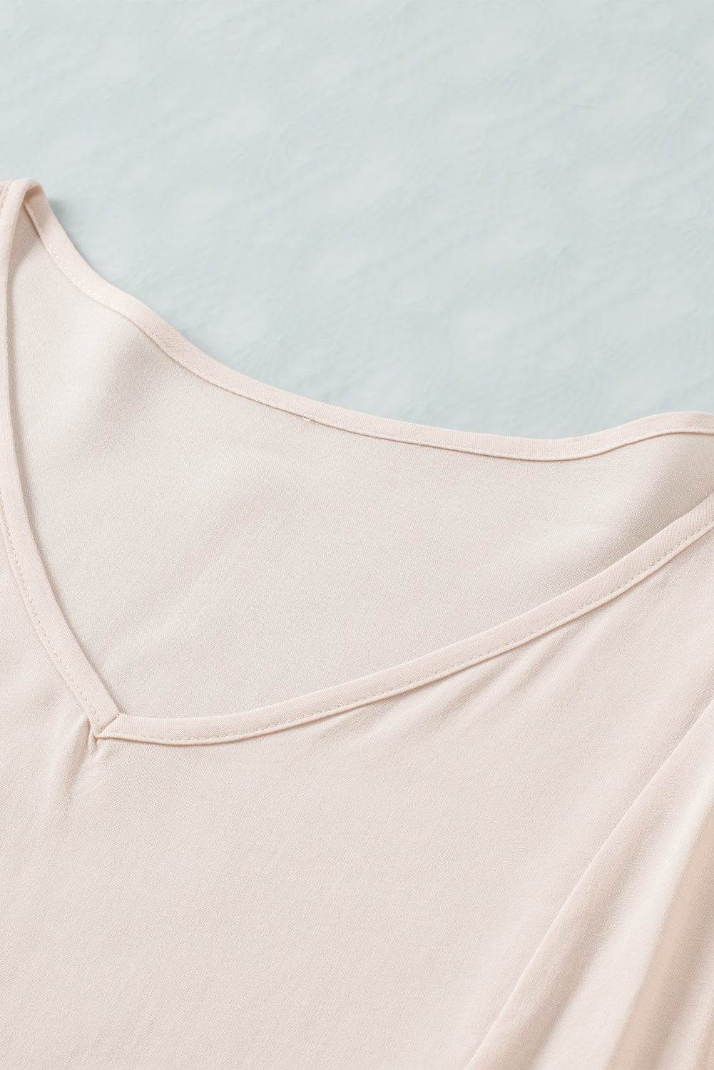 V-Neck Flounce Sleeve Babydoll Blouse Pretty Picks