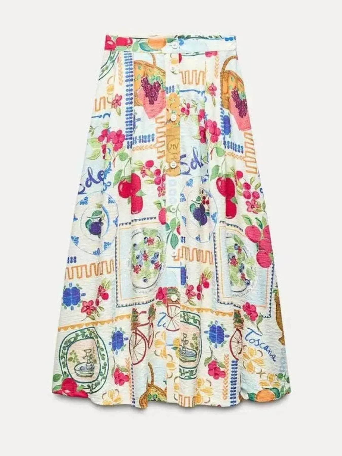 Printed Cami and Skirt Set Pretty Picks