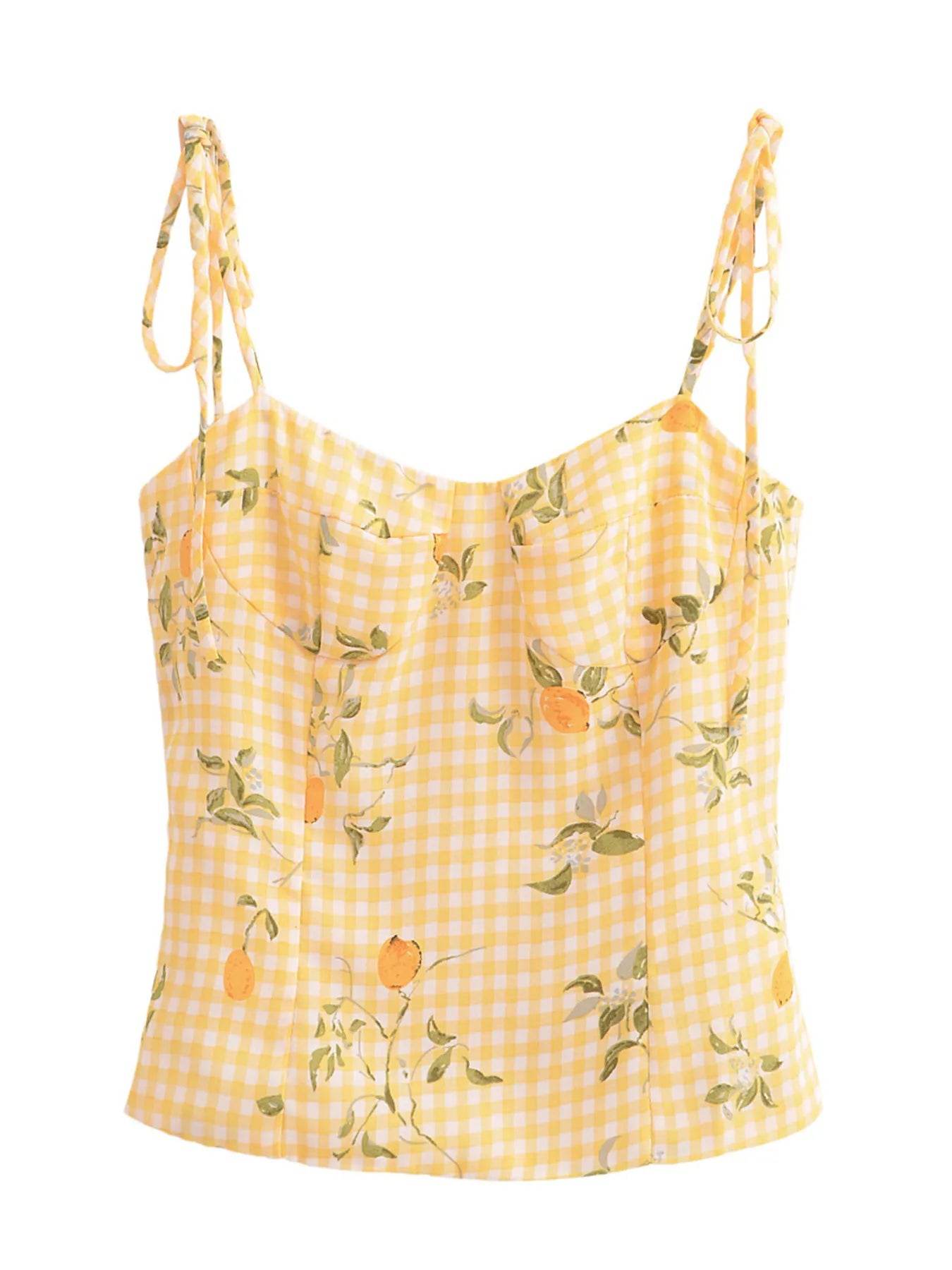 Printed Smocked Cami Top Pretty Picks