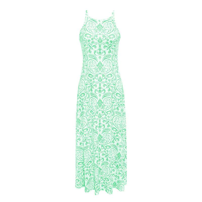 Women's Boho Halter Dress – Flowy Floral Summer Sundress Pretty Picks