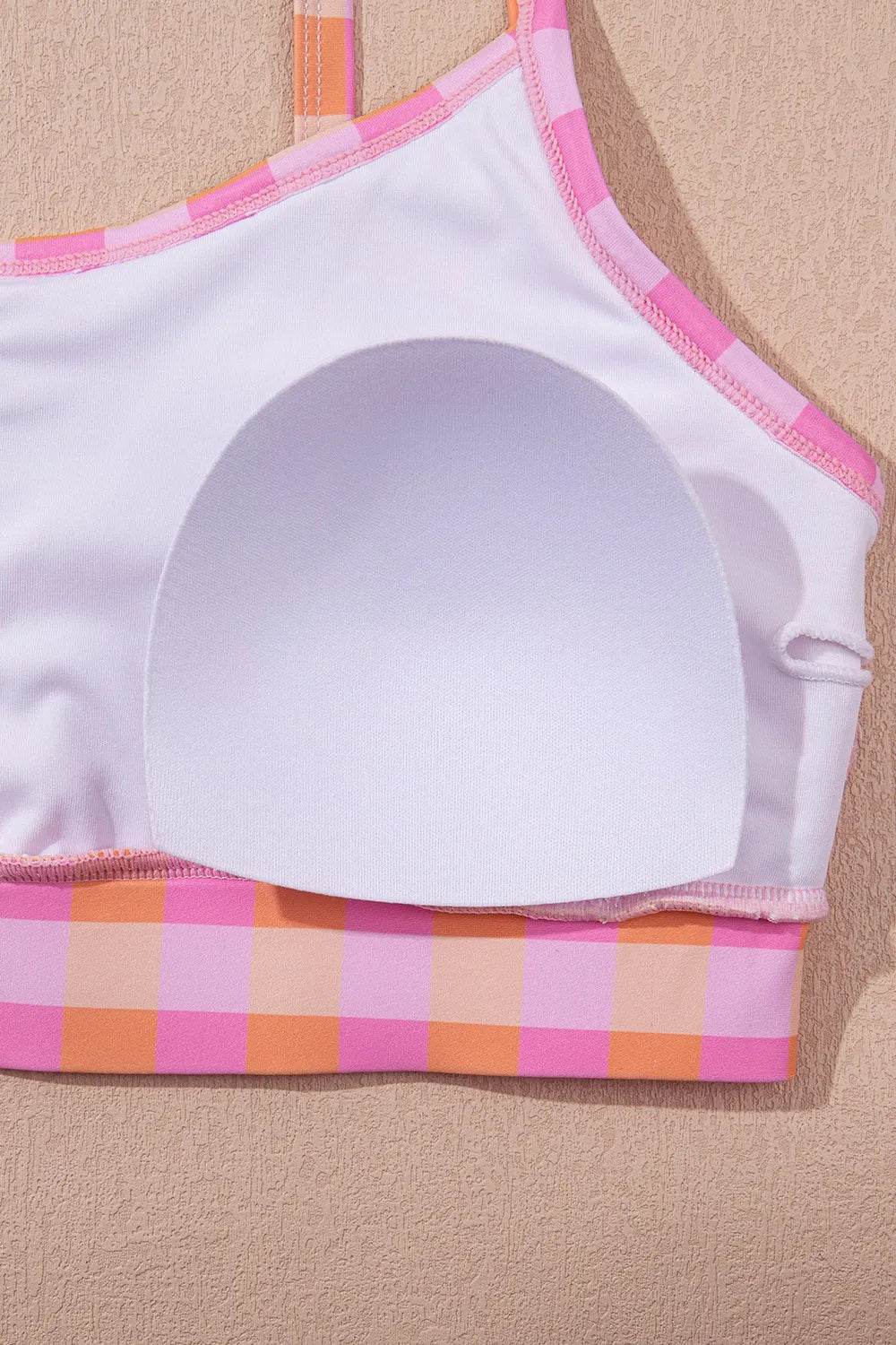 Plaid Print High Waist Bikini Set Pretty Picks